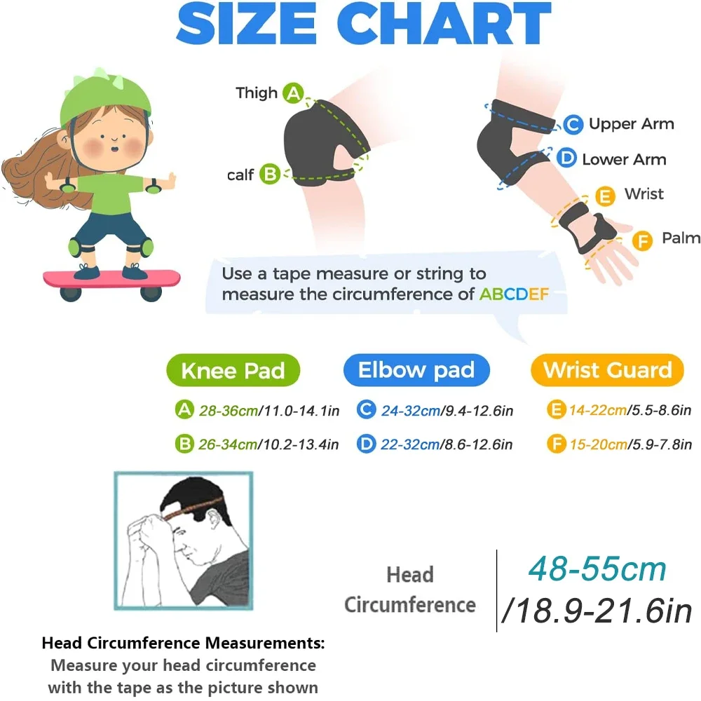 Kids Bike Helmet Knee Elbow Wr - Scooter Helmet Set 评论和价格